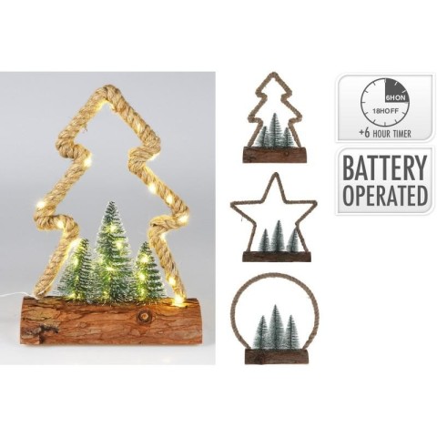 FIGURA NATALE H30 30LED 3ASS